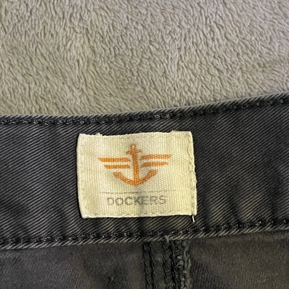 Dockers Shorts Mens 34 Gray Cotton Cargo Casual Outdoor Utility Hiking Work Y2K
